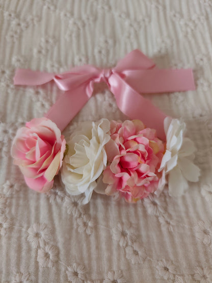 Couronne de fleurs pour poupée peluche