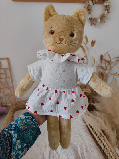 Jupe + collerette pour poupées 45 cm