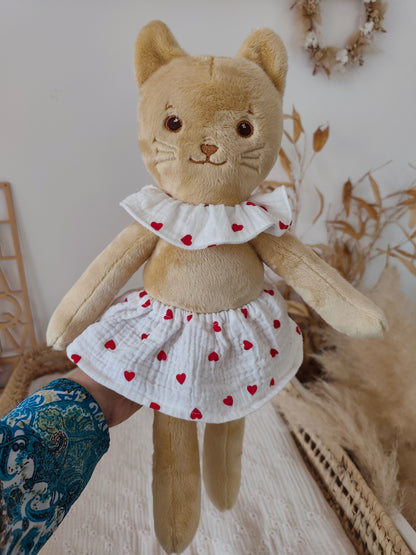 Jupe + collerette pour poupées 45 cm