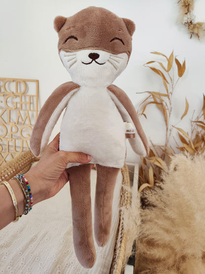 Peluche poupée chat LOUTRE 45 cm