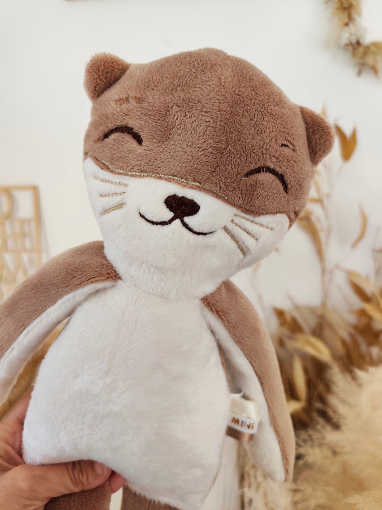 Peluche poupée chat LOUTRE 45 cm