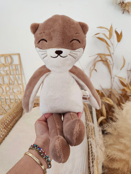 Peluche poupée chat LOUTRE 45 cm