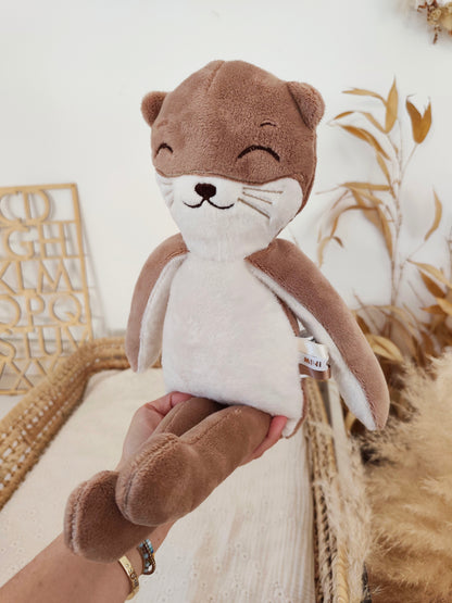 Peluche poupée chat LOUTRE 45 cm