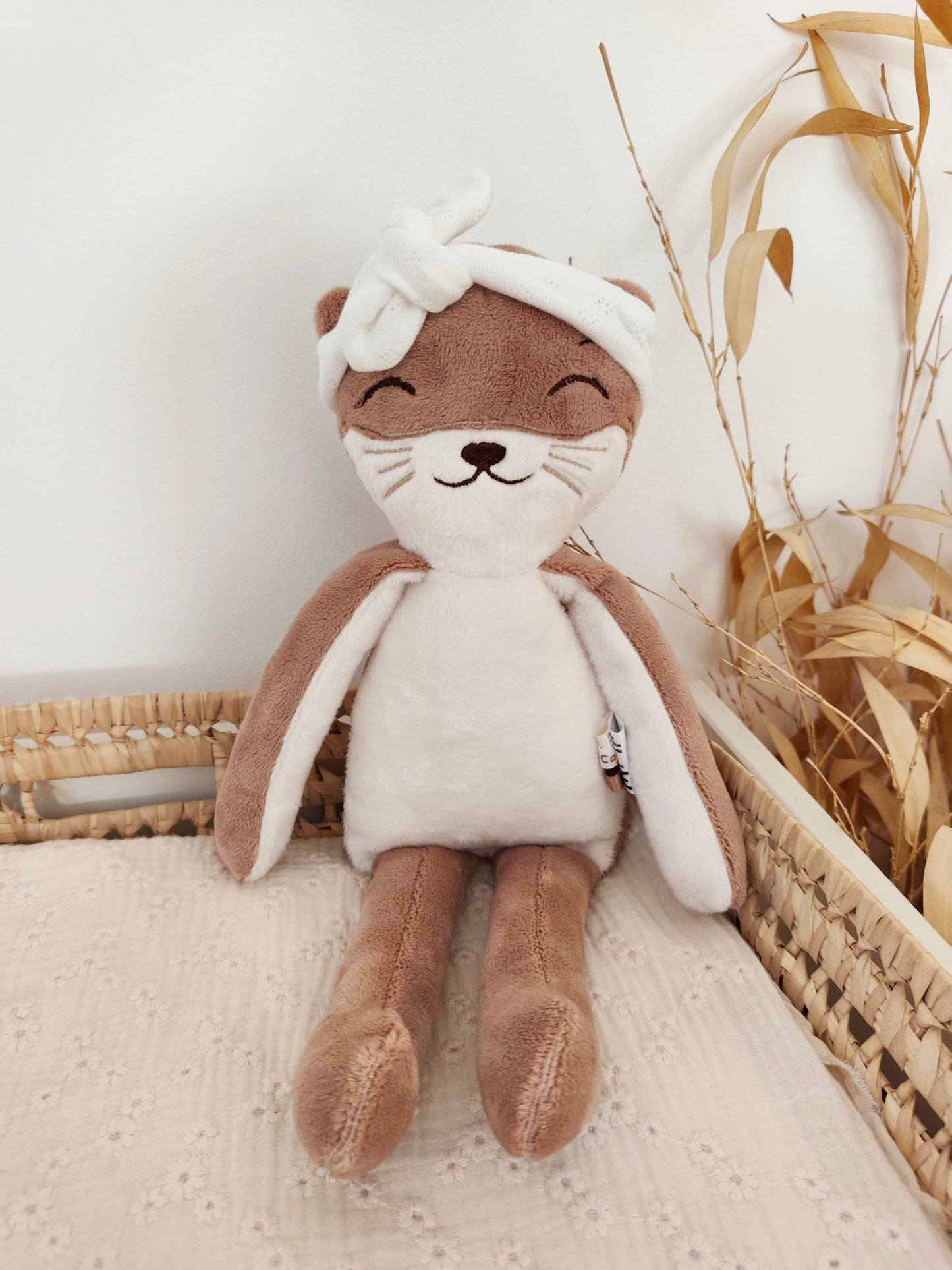 Peluche poupée chat LOUTRE 45 cm