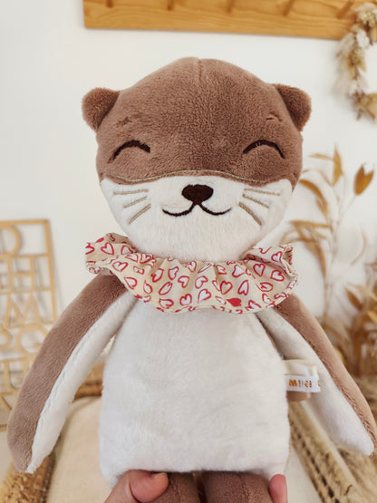 Peluche poupée chat LOUTRE 45 cm