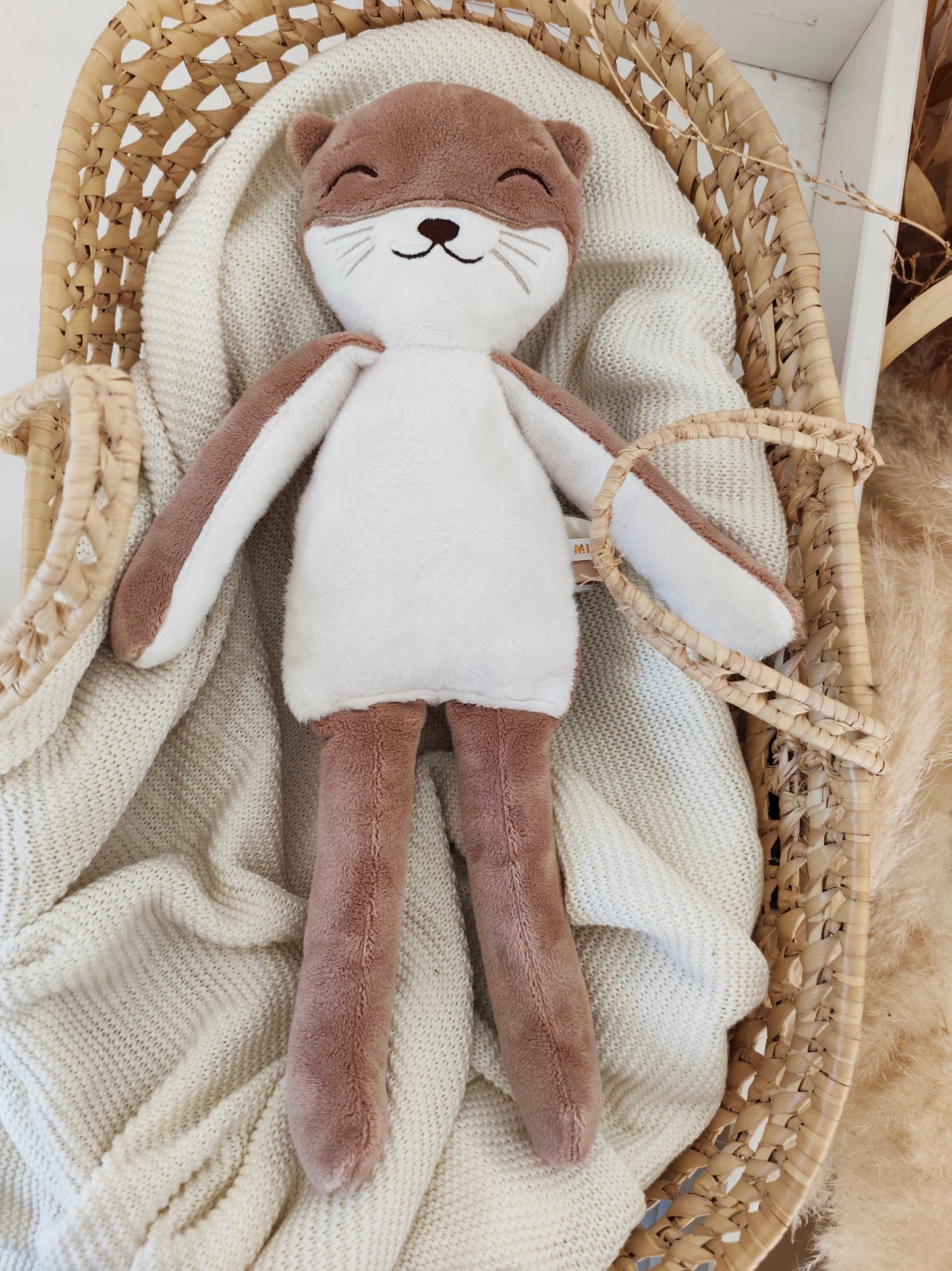 Peluche poupée chat LOUTRE 45 cm