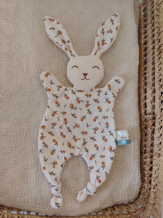 Grand doudou lapin CITRON