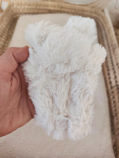 Doudou RECONFORT mini chat coeur rouge