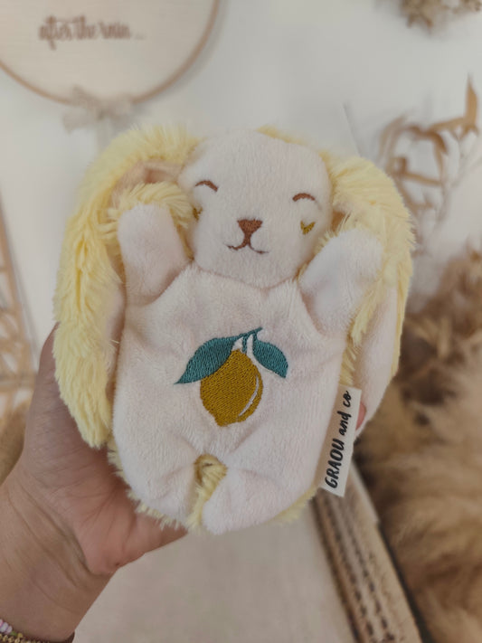 Doudou RECONFORT lapin CITRON