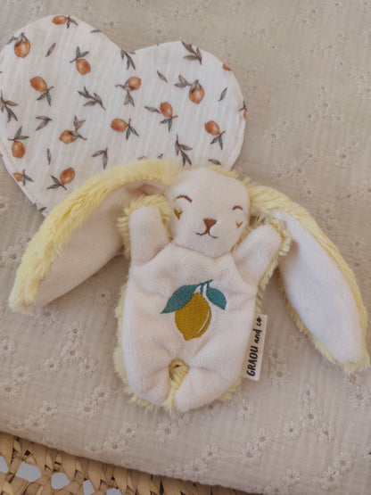 Doudou RECONFORT lapin CITRON