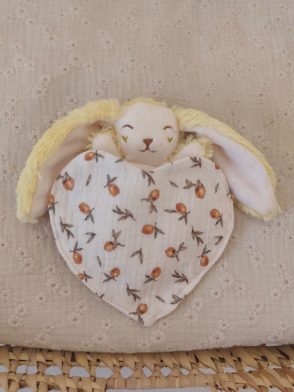 Doudou RECONFORT lapin CITRON