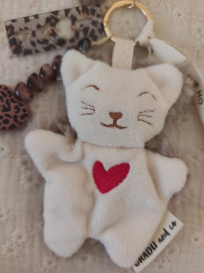 GRI-GRI porte clé chat LEOPARD