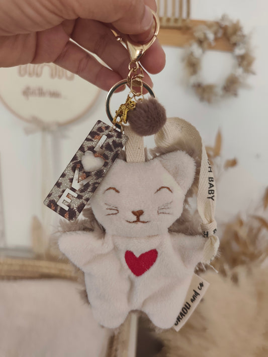 GRI-GRI porte clé chat LEOPARD