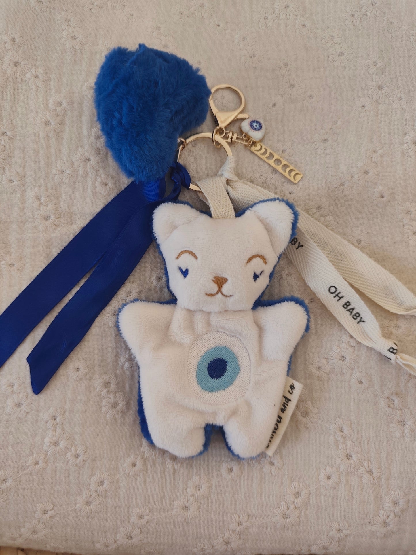GRI-GRI porte clé chat OEIL NAZAR
