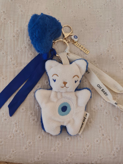 GRI-GRI porte clé chat OEIL NAZAR