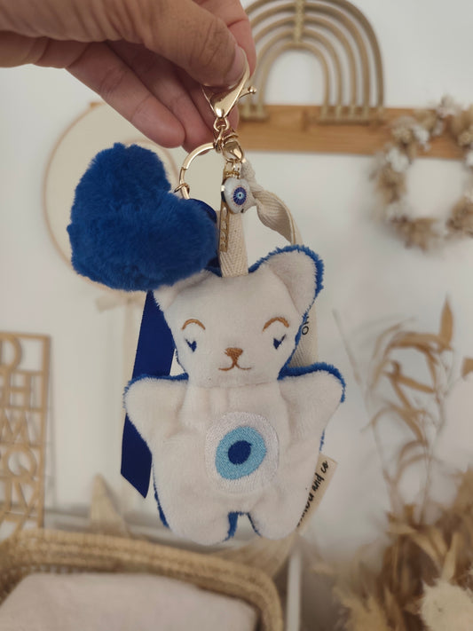 GRI-GRI porte clé chat OEIL NAZAR
