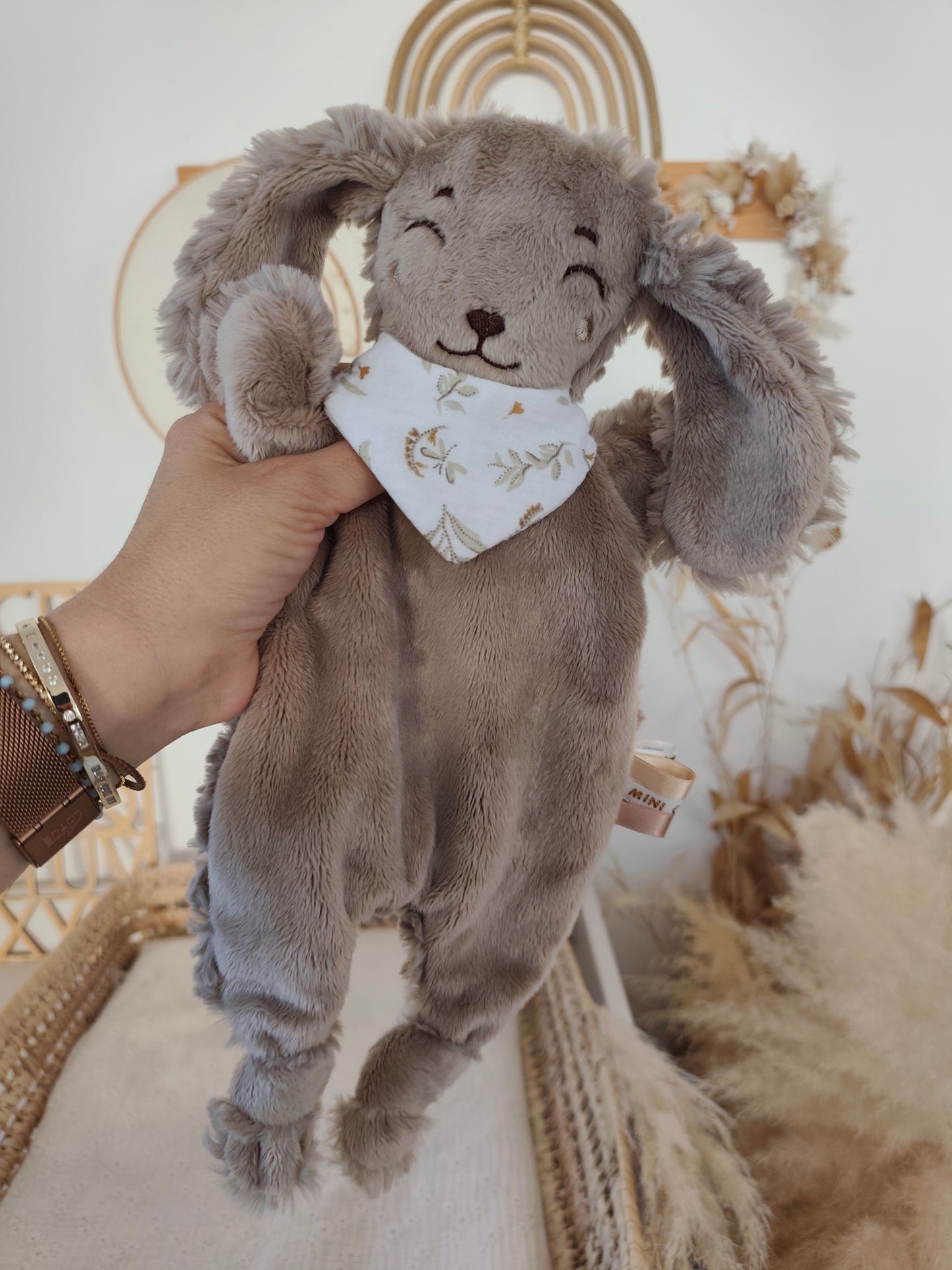 Doudou CHIOT marron fourrure