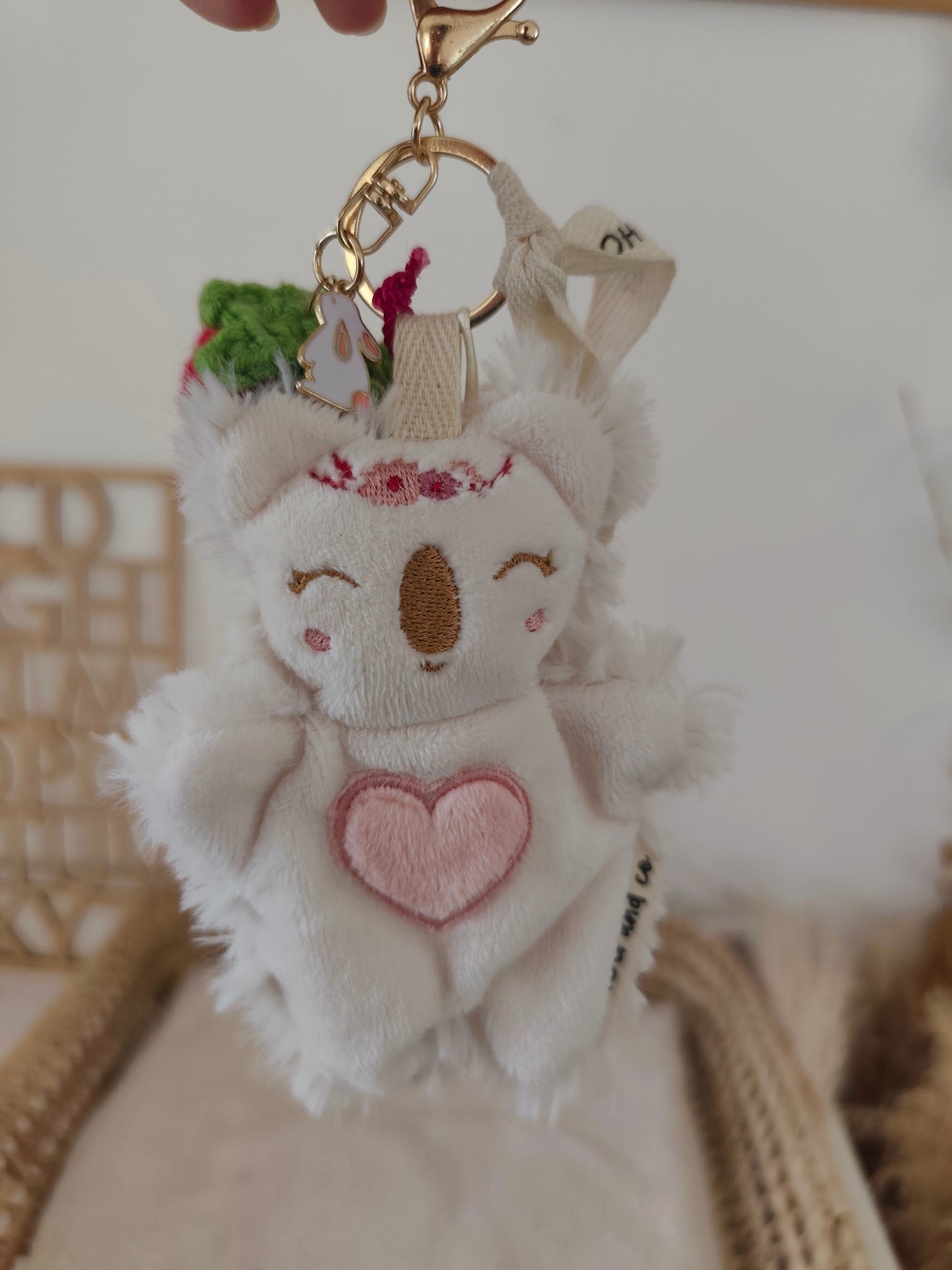 GRI-GRI porte clé koala FRAISE