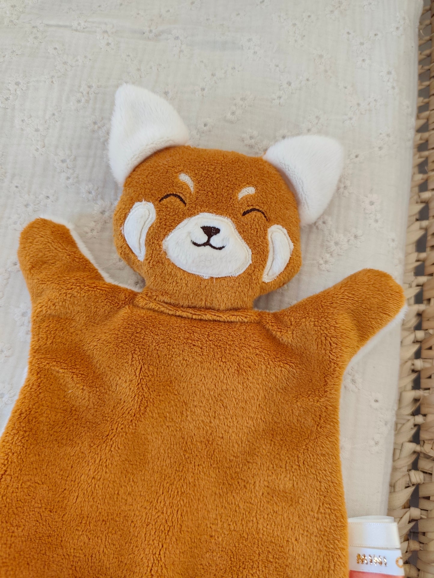 Doudou PANDA ROUX minky