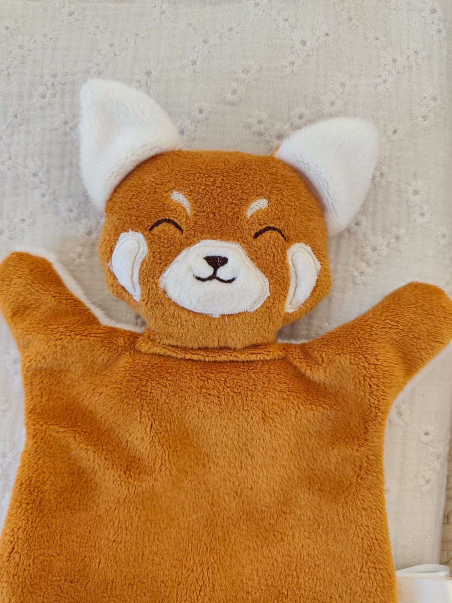 Doudou PANDA ROUX minky