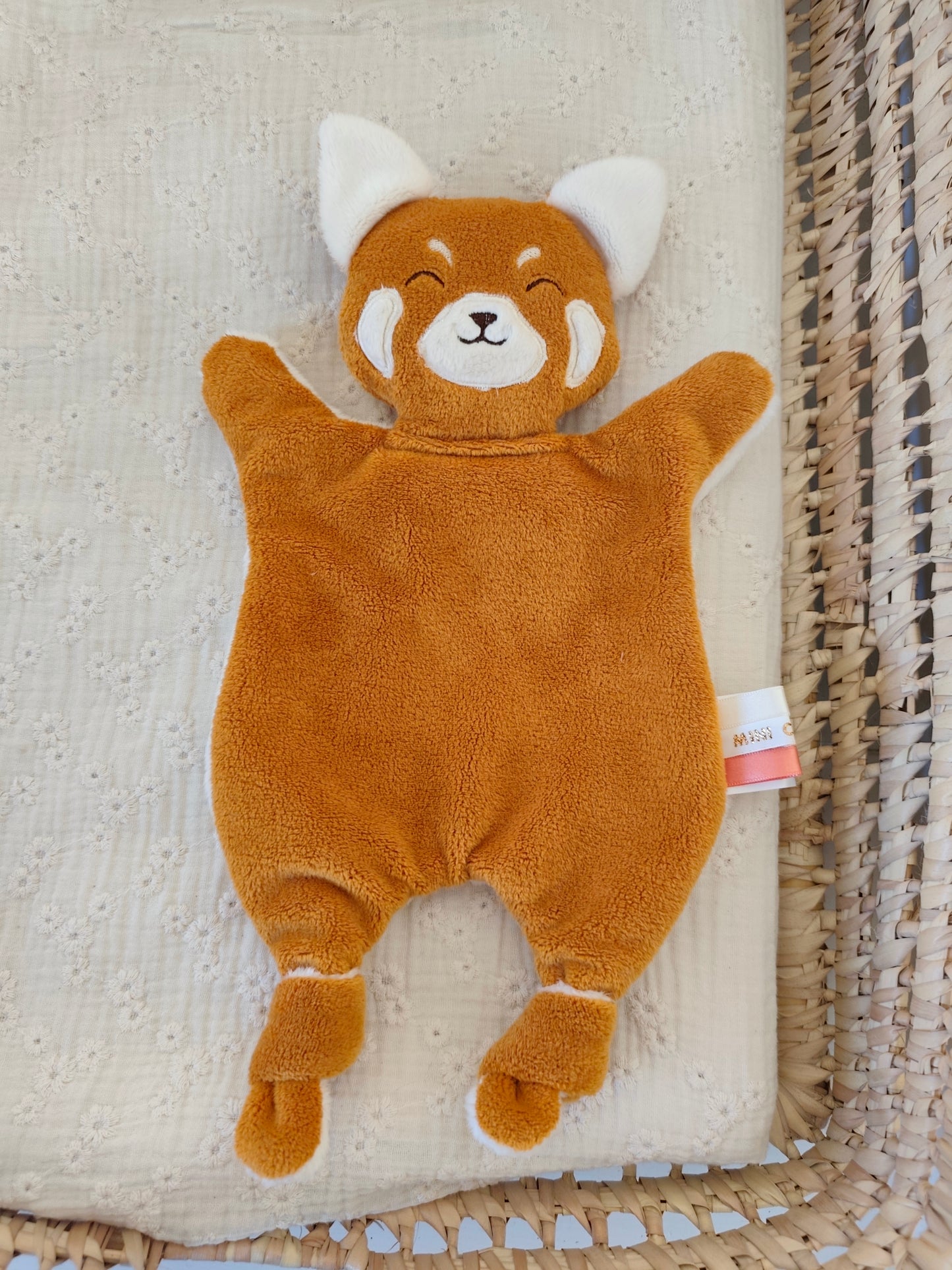 Doudou PANDA ROUX minky