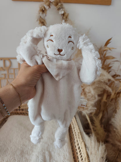 Doudou CHIOT écru fourrure