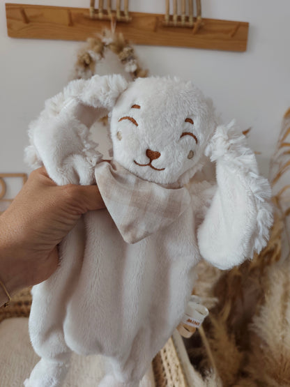 Doudou CHIOT écru fourrure