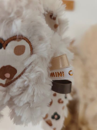 Peluche KAWAII vichy léopard