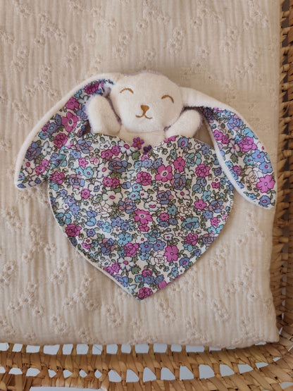 Doudou RECONFORT lapin VIOLET