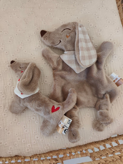 Hochet TECKEL polaire éveil bébé