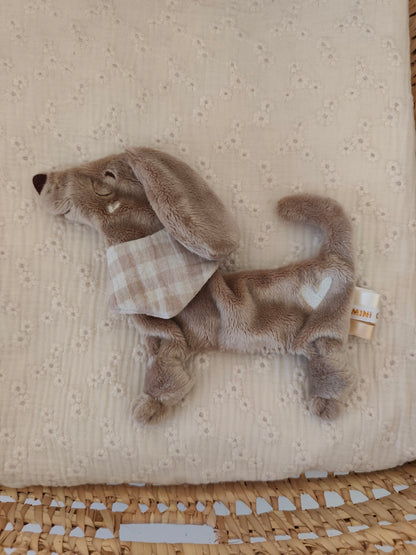 Doudou plat TECKEL polaire