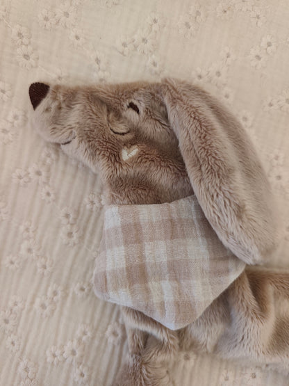 Doudou plat TECKEL polaire