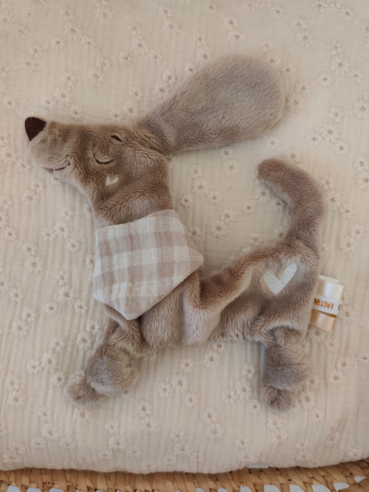 Doudou plat TECKEL polaire