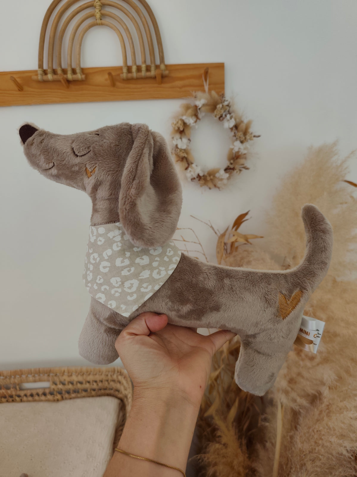 Peluche TECKEL (grand modèle) polaire