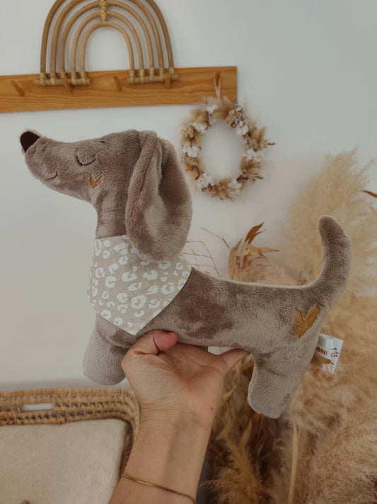 Peluche TECKEL (grand modèle) polaire