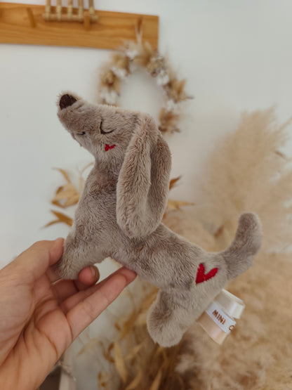 Hochet TECKEL polaire éveil bébé