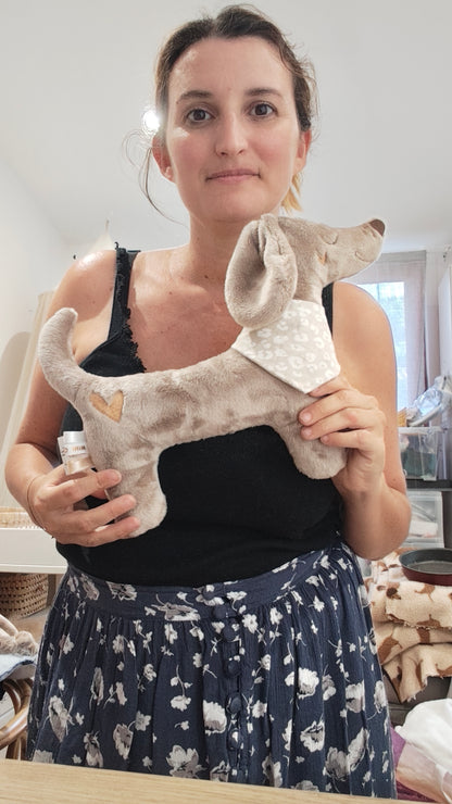 Peluche TECKEL (grand modèle) polaire