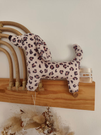 Peluche TECKEL (petit modèle) léopard