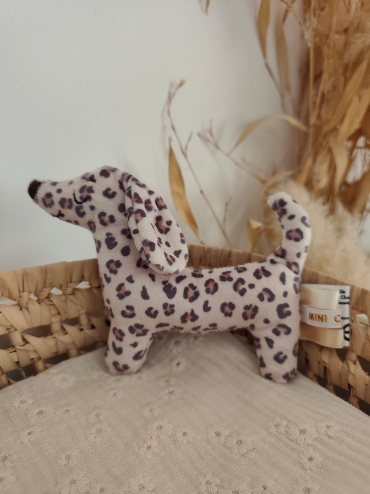 Peluche TECKEL (petit modèle) léopard