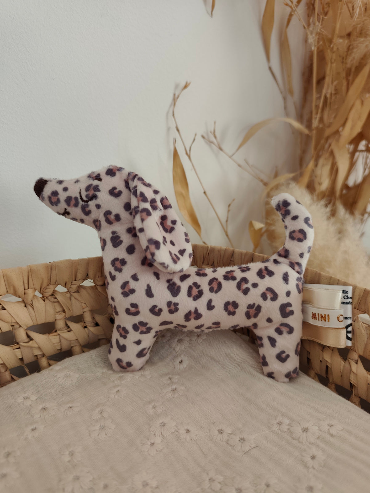 Peluche TECKEL (petit modèle) léopard