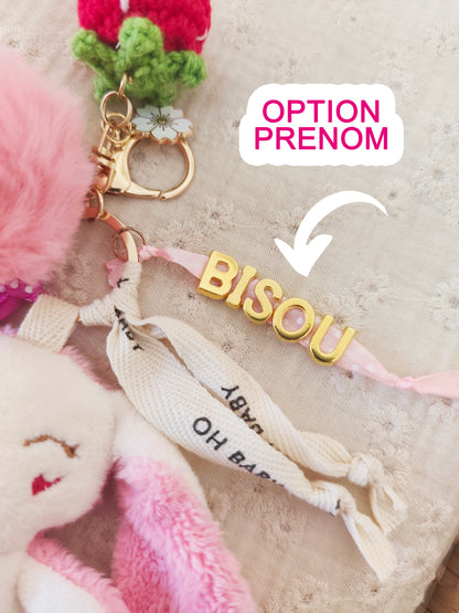 GRI-GRI porte clé ours CITRON