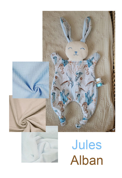 Grand doudou lapin MER