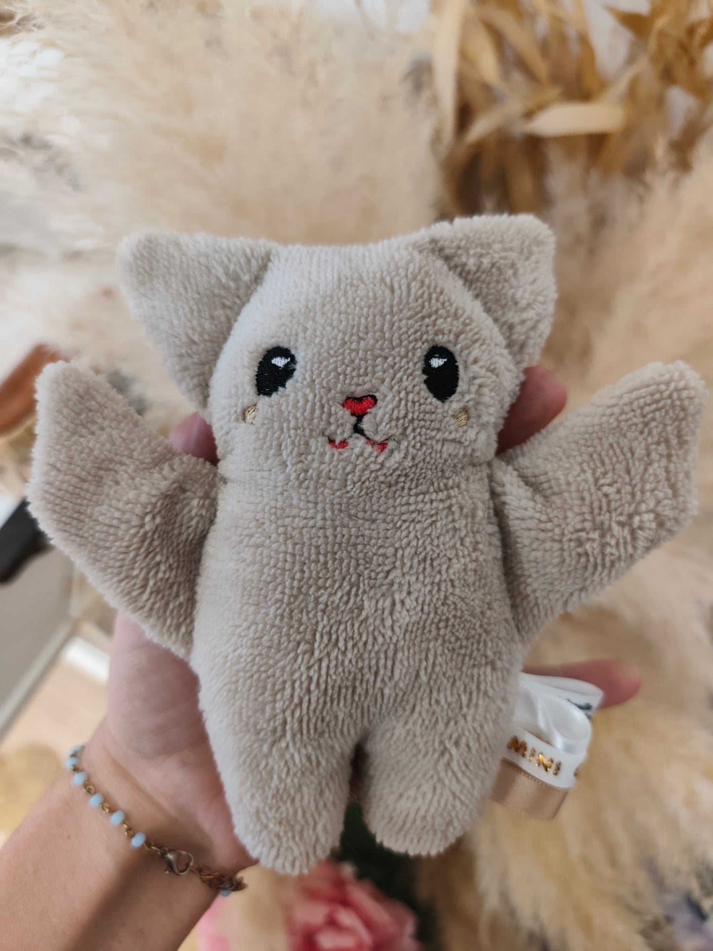 Peluche KAWAII chauve souris marron