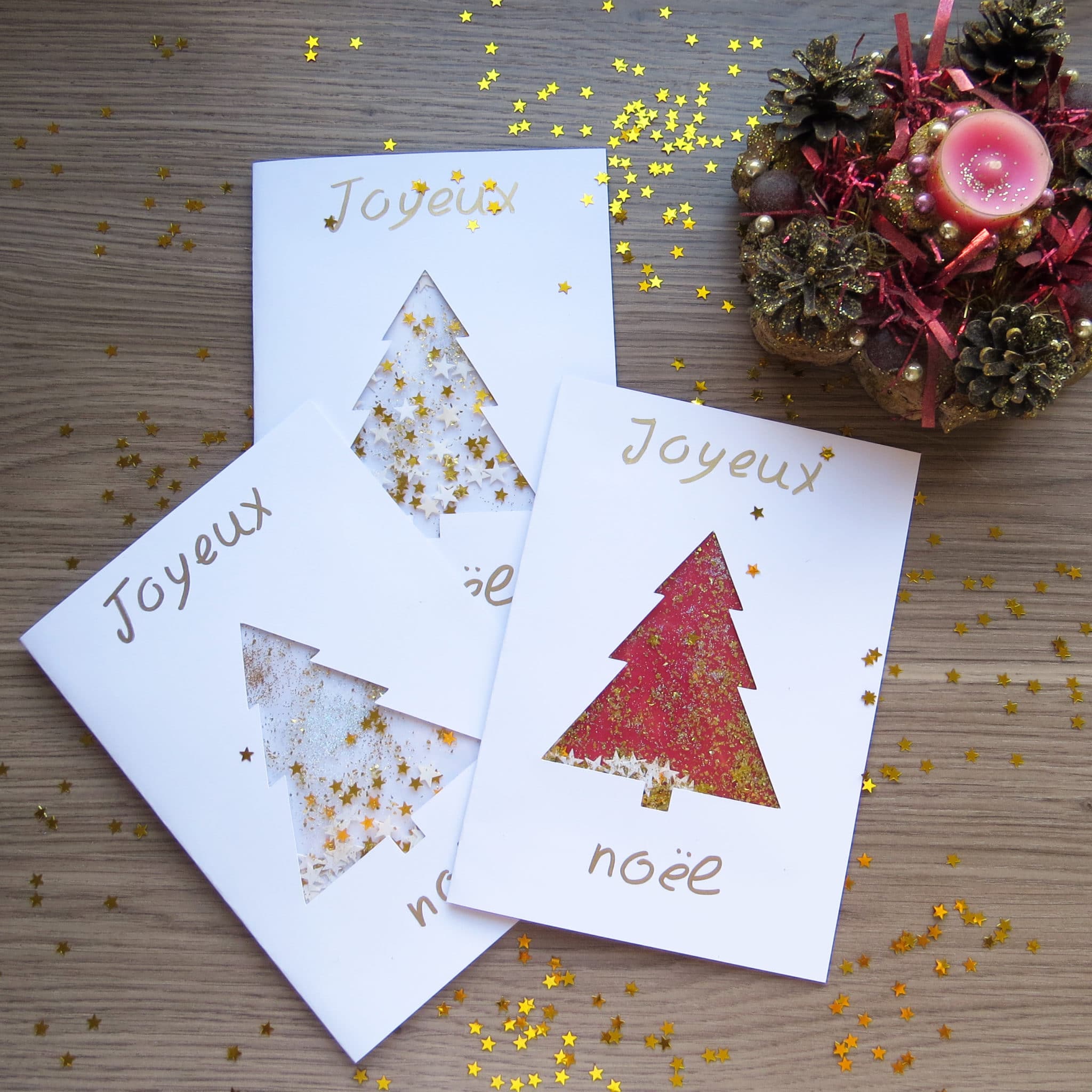 DIY carte de vœux pour noël - Mini Canaille