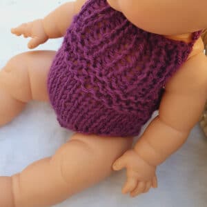 Tenue pour poupon 34 cm rose et violet ensemble
