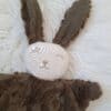 Doudou lapin FOURRURE kaki – Image 2