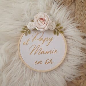 EN STOCK Tambourin Papy & Mamie