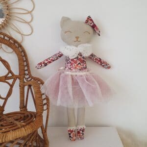 Poupée chat POPPY rose