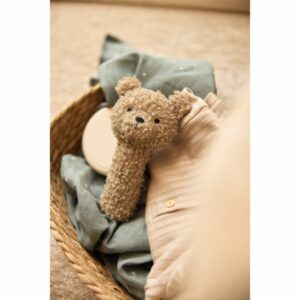 RESERVE ESTHER & GUILLAUME / Hochet ours bouclette Teddy Bear biscuit