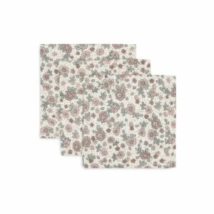 RESERVE ESTHER & GUILLAUME / Lot de 3 langes gaze de coton Retro Flowers